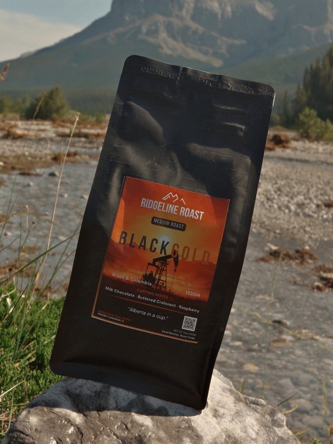 Black Gold, medium roast by Ridgeline Roast